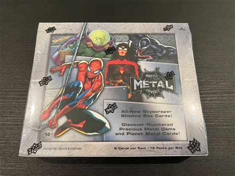 spider man metal universe box|2022 skybox metal universe spider man.